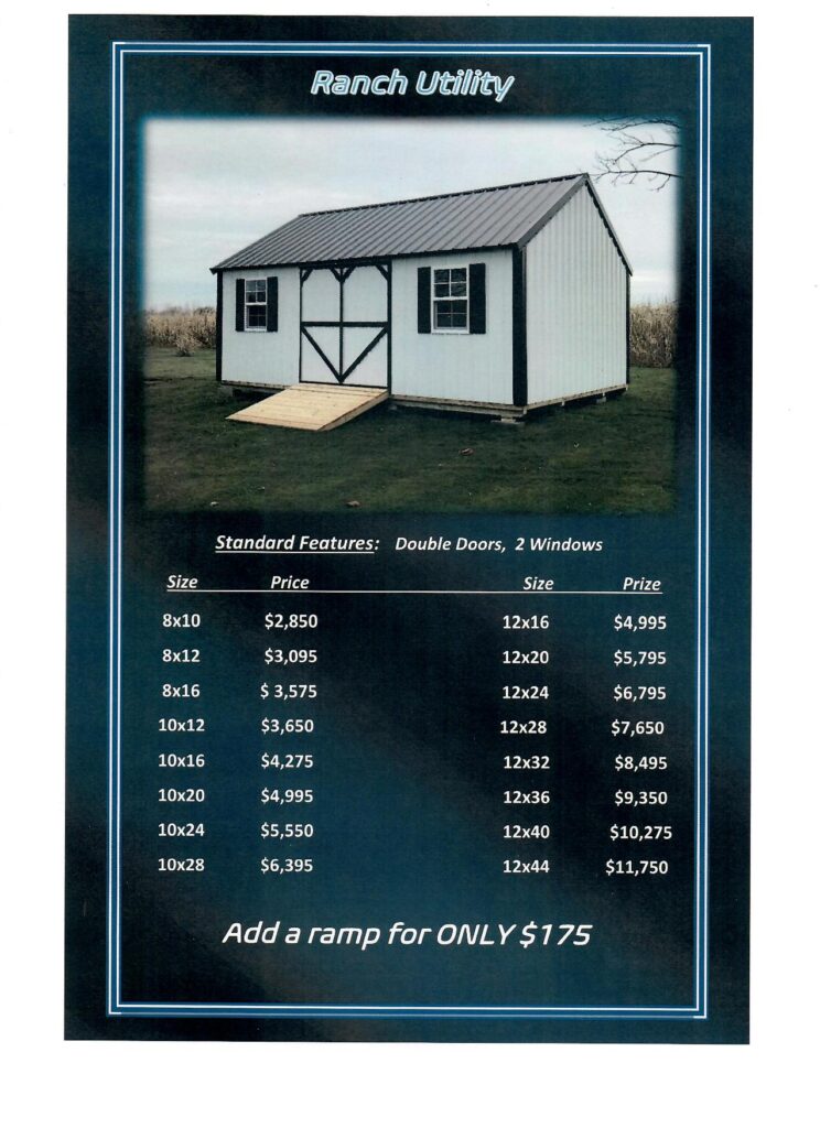 Hidden Valley Sheds Direct of Waldo